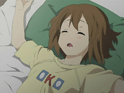 teabagged in her sleep (that's not saliva)